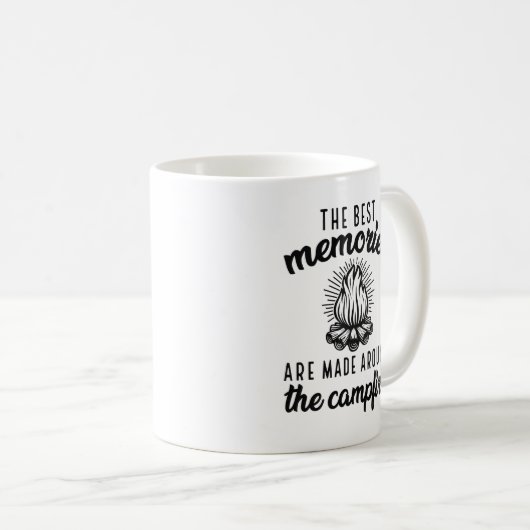 Erinnerungen Campfire Kaffeetasse (VorderseiteRechts)