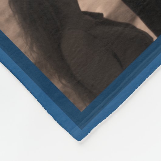 Erinnerungen Classic Blue Your 20 Foto Collage Fleecedecke (Ecke)