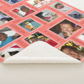 Erinnerungen Coral 20 FotoCollage Personalisiert Sherpadecke (3/4)
