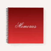 Erinnerungen Custom 8.5" x 8.5" SpiralNotebook Notizblock (Vorderseite)