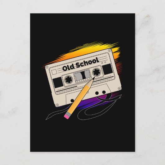 Erinnerungen der Alten Schule Postkarte (Vorderseite)