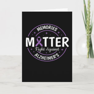 Erinnerungen der Alzheimer Brain Awareness Support Karte