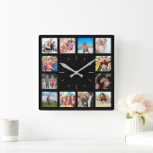 Erinnerungen der benutzerdefinierten 12-Familie fü Quadratische Wanduhr (Zuhause)