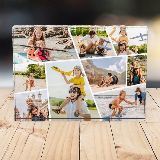 Erinnerungen der Familie Modernes 9 Bilder Collage Fotoblock