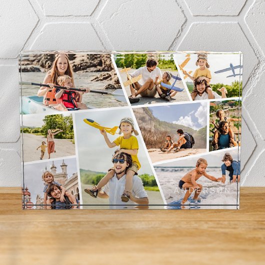 Erinnerungen der Familie Modernes 9 Bilder Collage Fotoblock