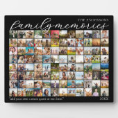 Erinnerungen der Familie Personalisiert 96 FotoCol Fotoplatte (Vorderseite)