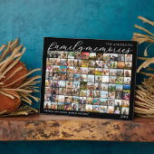 Erinnerungen der Familie Personalisiert 96 FotoCol Fotoplatte (Seite)