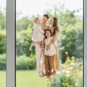 Erinnerungen der Familie: Personalisiertes Foto Fensteraufkleber