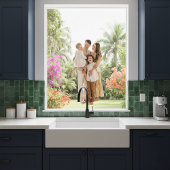 Erinnerungen der Familie: Personalisiertes Foto Fensteraufkleber