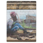 Erinnerungen der Kindheit Graffiti Klemmbrett (Rückseite)