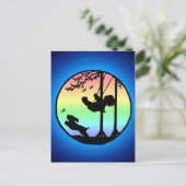 Erinnerungen der Kindheit Postkarte (Stehend Vorderseite)