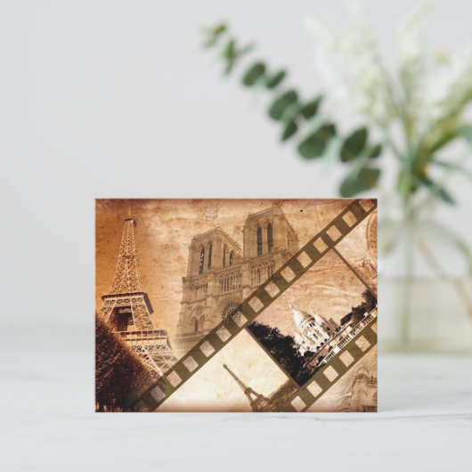 Erinnerungen der Pariser Postkarte (Stehend Vorderseite)