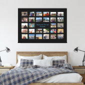 Erinnerungen der Reise Collage 36 X 24 Schwarzer H Leinwanddruck (Insitu (Schlafzimmer))
