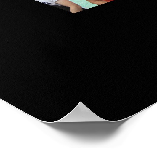 Erinnerungen der Reise Collage 36 X 24 Schwarzer H Poster (Ecke)