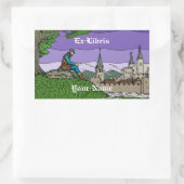 Erinnerungen des Buchzeichens Camelot Rechteckiger Aufkleber (Tasche)