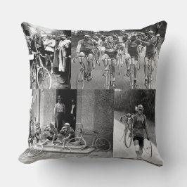 Erinnerungen des Tour de France Collage Cycling Kissen