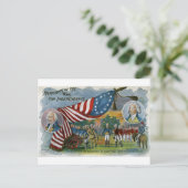 Erinnerungen des Unabhängigkeitskrieges Postkarte (Stehend Vorderseite)