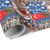 Erinnerungen die Türkei-Verpackungs-des Papiers! Geschenkpapier (Rolleneckpunkt)