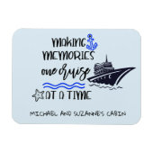 Erinnerungen eine Kreuzfahrt auf einer Türhütte ma Magnet (Horizontal)