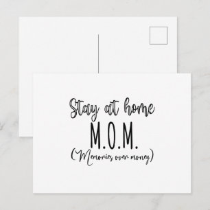 Erinnerungen einer Hausfrau sind mehr wert als Gel Postkarte