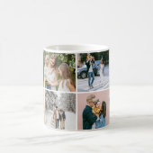 Erinnerungen Einfache FotoCollage Kaffeetasse (Mittel)