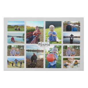 Erinnerungen Familienfotografie Collage Imitate Le Künstlicher Leinwanddruck