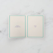 Erinnerungen Farbe 6 Foto bei jedem Anlass Dankeskarte (Innenseite)