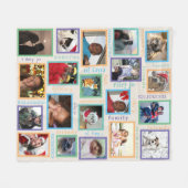 Erinnerungen farbenfroh gestalten Sie Ihre 20 Foto Fleecedecke (Vorderseite (Horizontal))