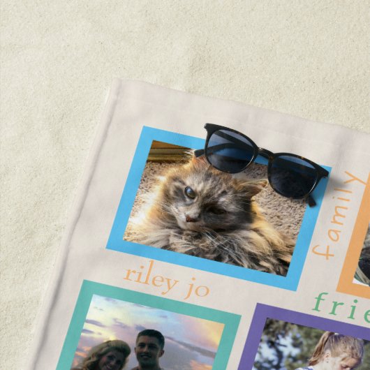 Erinnerungen Farbenfrohe Coole Sommerspass 18 Foto Strandtuch (Beispiel)