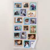 Erinnerungen Farbenfrohe Coole Sommerspass 18 Foto Strandtuch (Vorderseite)