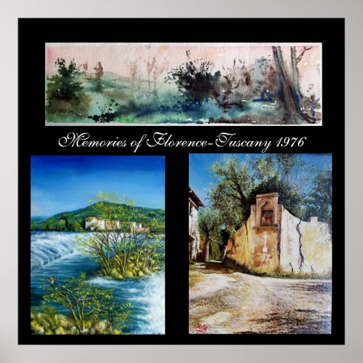 Erinnerungen Florenz-Toskana 1976 Poster (Vorne)