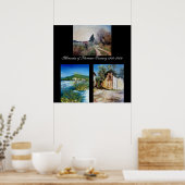 Erinnerungen Florenz-Toskana Poster (Küche)