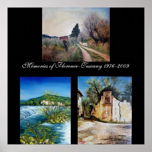 Erinnerungen Florenz-Toskana Poster (Vorne)
