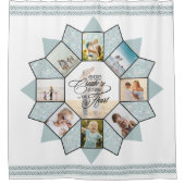 Erinnerungen Foto Collage Sea Glass ID1016 Duschvorhang (Vorderseite)