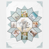 Erinnerungen Foto Collage Sea Glass ID1016 Fleecedecke (Vorderseite)