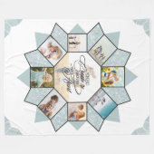 Erinnerungen Foto Collage Sea Glass ID1016 Fleecedecke (Vorderseite (Horizontal))