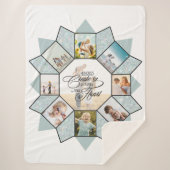 Erinnerungen Foto Collage Sea Glass ID1016 Sherpadecke (Vorderseite)