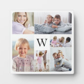 Erinnerungen FotoCollage & Monogram Fotoplatte (Vorderseite)