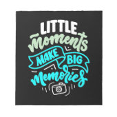 Erinnerungen Fotograf Notizblock (Vorderseite)