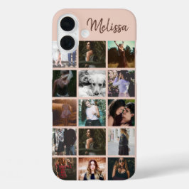Erinnerungen für benutzerdefinierte FotoCollage un iPhone 16 Plus Hülle