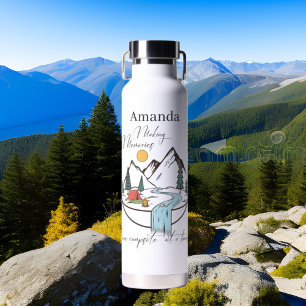Erinnerungen für cooles Camping fügen Namen hinzu Trinkflasche