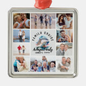 Erinnerungen für Familienfahrten Fotomaterial aufb Ornament Aus Metall (Vorne)