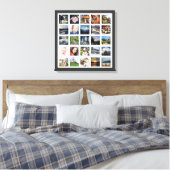 Erinnerungen für Ihre Familie 25-FotoCollage Leinwanddruck (Insitu (Schlafzimmer))