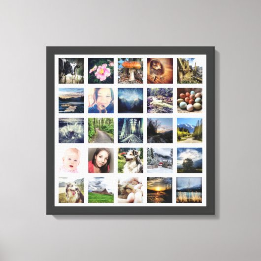 Erinnerungen für Ihre Familie 25-FotoCollage Leinwanddruck (Vorderseite)