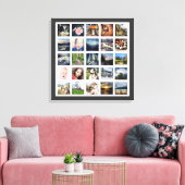 Erinnerungen für Ihre Familie 25-FotoCollage Leinwanddruck (Insitu (Wohnzimmer))