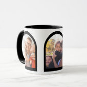 Erinnerungen für moderne geometrische Bögen - Foto Tasse (Vorderseite Links)