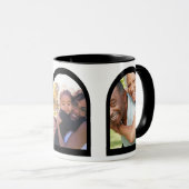 Erinnerungen für moderne geometrische Bögen - Foto Tasse (VorderseiteRechts)