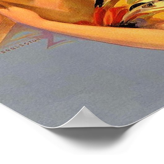 "Erinnerungen" Gemälde - Edward Mason Eggleston Poster (Ecke)