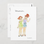 Erinnerungen Girlfriend Postcard Postkarte (Vorne/Hinten)