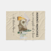 Erinnerungen gleichzeitig als Campingplatz Fleecedecke (Vorderseite (Horizontal))